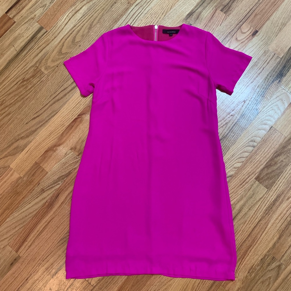 Blue Door Boutique Pink Shift Short Sleeve Dress